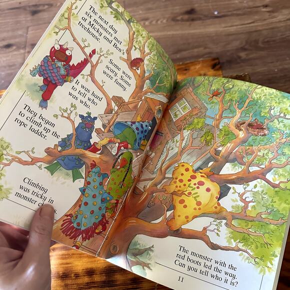 Vintage 1995 Usborne The Monster Gang Paperback Book - Picture 4 of 7